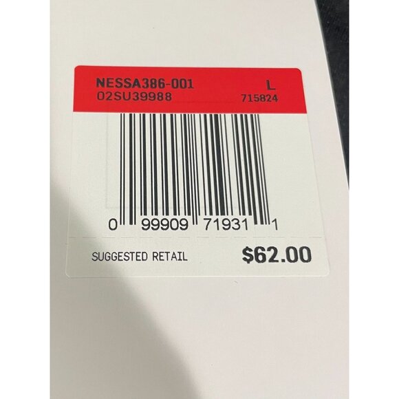 Nike Swim Dri-FIT Mens UPF 40+ Rash Guard Shirt Large Black Polyester - Picture 14 of 15